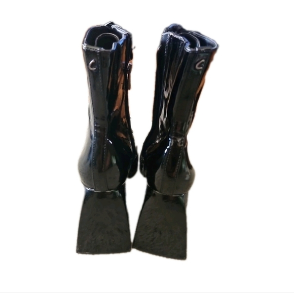 Sam Edelman Circus Womens Black Patent Leather Kia Gothic Punk Platform Boots 11 - Picture 5 of 16